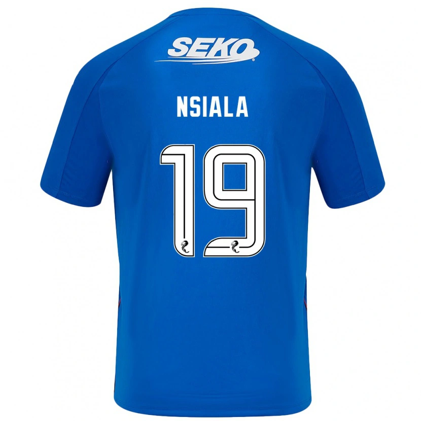 Danxen Niño Camiseta Clinton Nsiala #19 Azul Oscuro 1ª Equipación 2024/25 La Camisa México