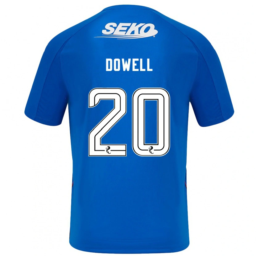 Danxen Niño Camiseta Kieran Dowell #20 Azul Oscuro 1ª Equipación 2024/25 La Camisa México