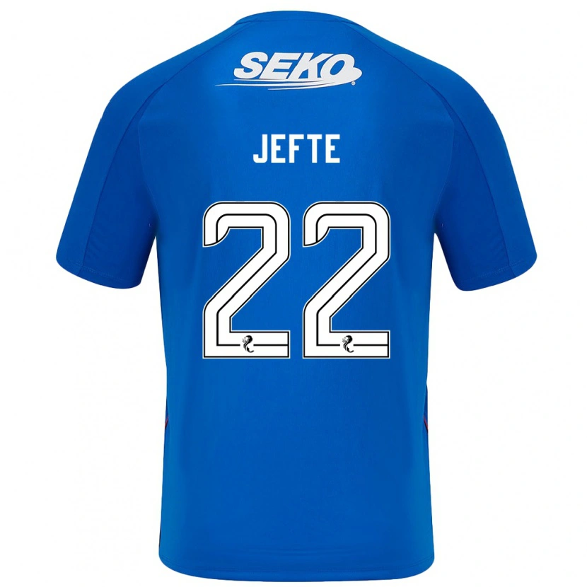 Danxen Niño Camiseta Jefté #22 Azul Oscuro 1ª Equipación 2024/25 La Camisa México