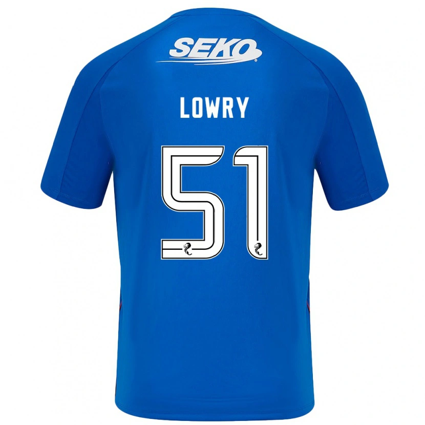 Danxen Niño Camiseta Alex Lowry #51 Azul Oscuro 1ª Equipación 2024/25 La Camisa México
