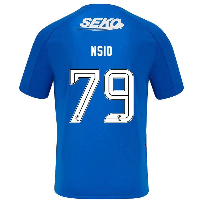 Danxen Niño Camiseta Paul Nsio #79 Azul Oscuro 1ª Equipación 2024/25 La Camisa México