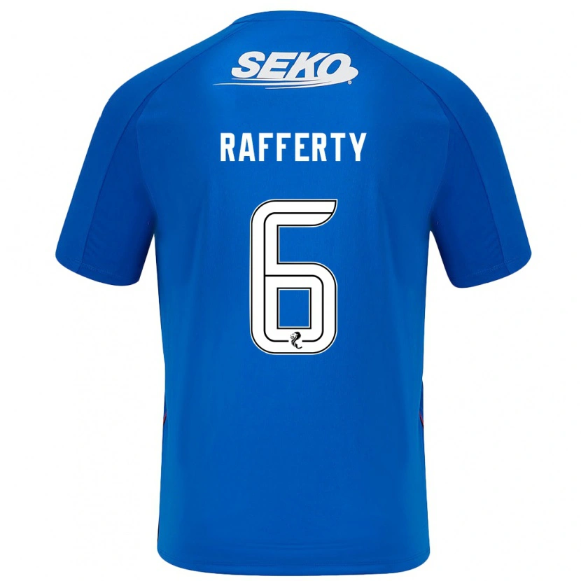 Danxen Niño Camiseta Laura Rafferty #6 Azul Oscuro 1ª Equipación 2024/25 La Camisa México