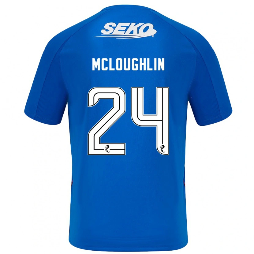 Danxen Niño Camiseta Olivia Mcloughlin #24 Azul Oscuro 1ª Equipación 2024/25 La Camisa México