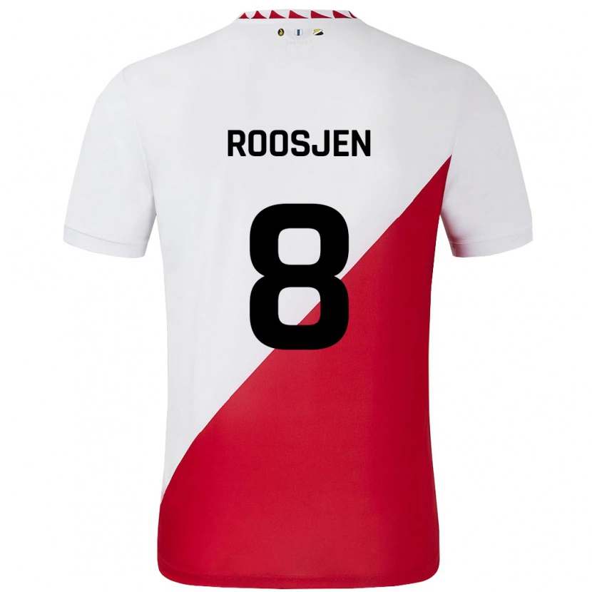 Danxen Niño Camiseta Judith Roosjen #8 Blanco Rojo 1ª Equipación 2024/25 La Camisa México