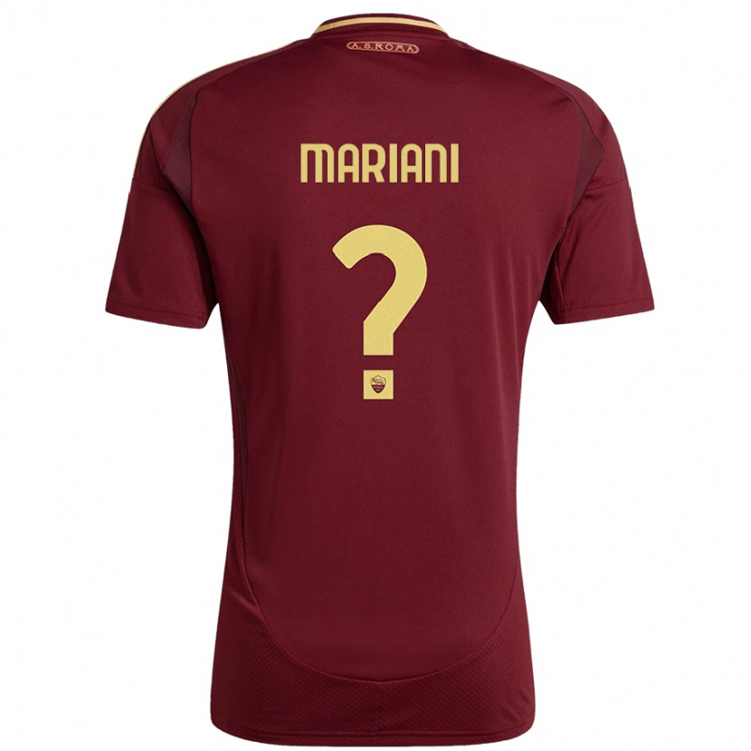 Danxen Niño Camiseta Christian Mariani #0 Rojo Marrón Dorado 1ª Equipación 2024/25 La Camisa México