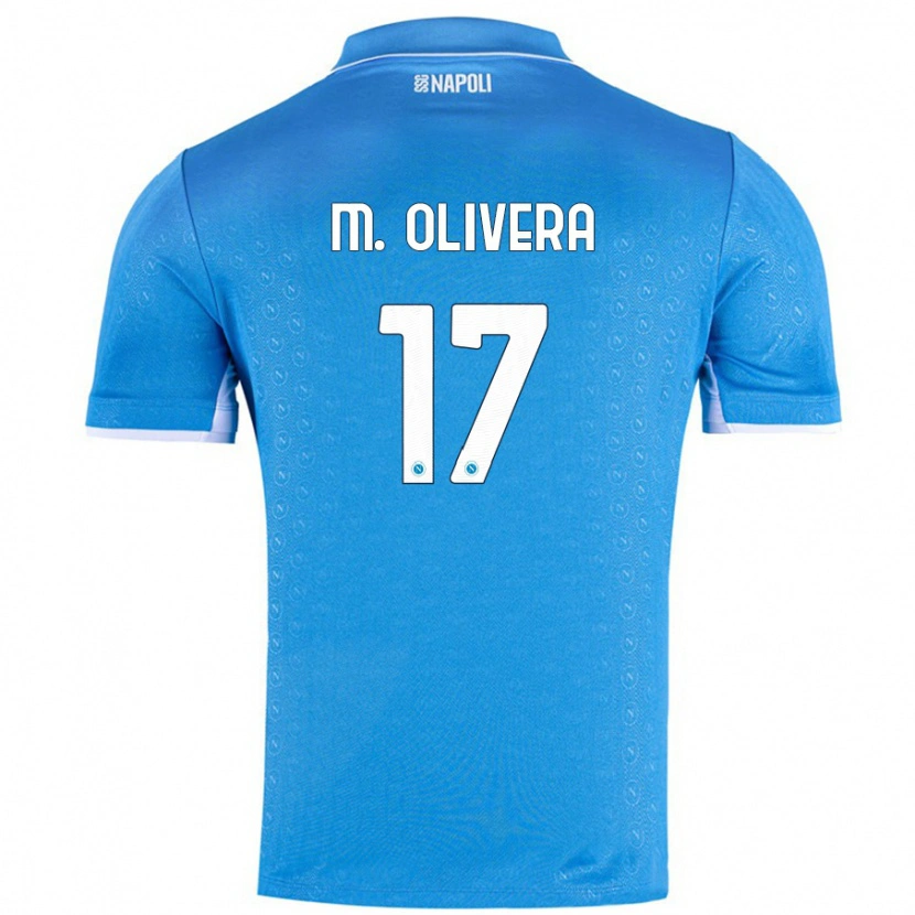 Danxen Niño Camiseta Mathías Olivera #17 Azul Cielo 1ª Equipación 2024/25 La Camisa México