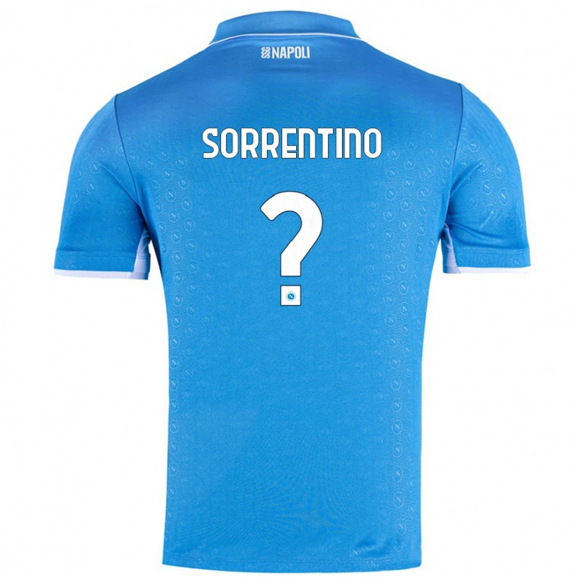 Danxen Niño Camiseta Andrea Sorrentino #0 Azul Cielo 1ª Equipación 2024/25 La Camisa México