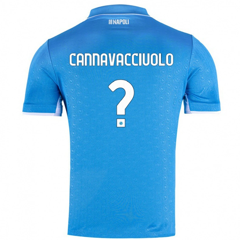 Danxen Niño Camiseta Luigi Pio Cannavacciuolo #0 Azul Cielo 1ª Equipación 2024/25 La Camisa México