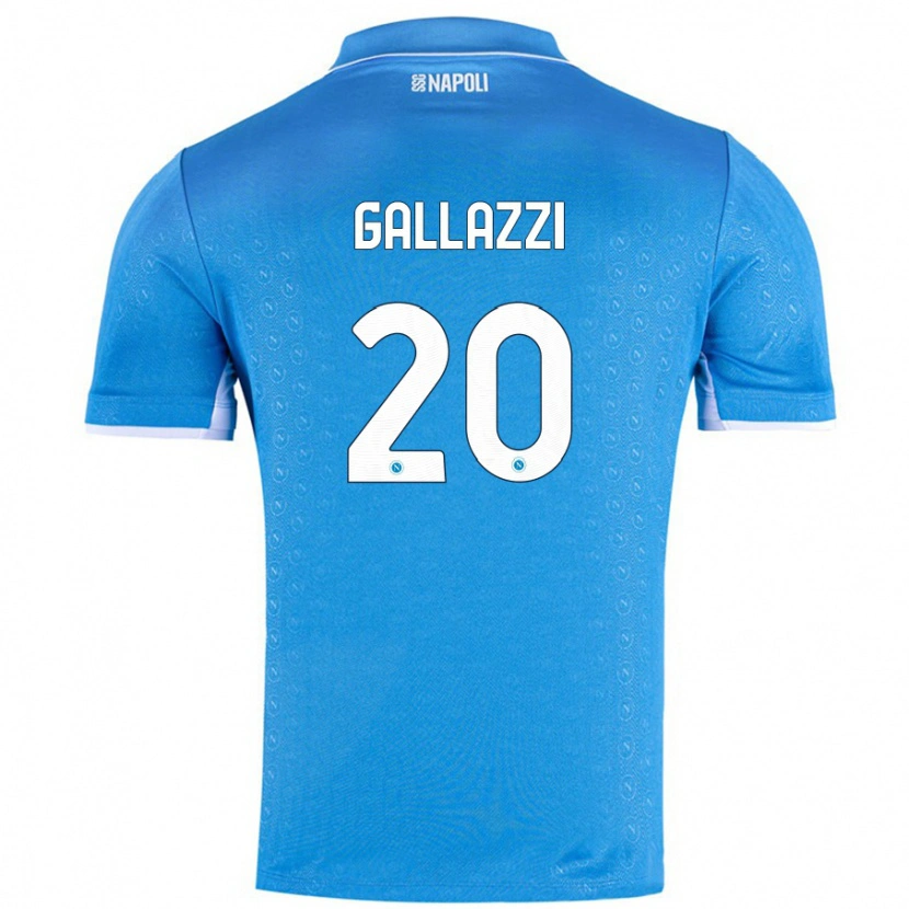 Danxen Niño Camiseta Valentina Gallazzi #20 Azul Cielo 1ª Equipación 2024/25 La Camisa México
