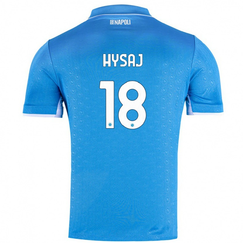 Danxen Niño Camiseta Daniel Hysaj #18 Azul Cielo 1ª Equipación 2024/25 La Camisa México
