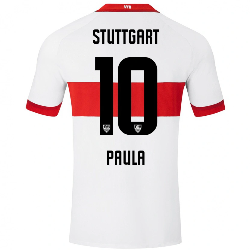 Danxen Niño Camiseta Raul Paula #10 Blanco Rojo 1ª Equipación 2024/25 La Camisa México
