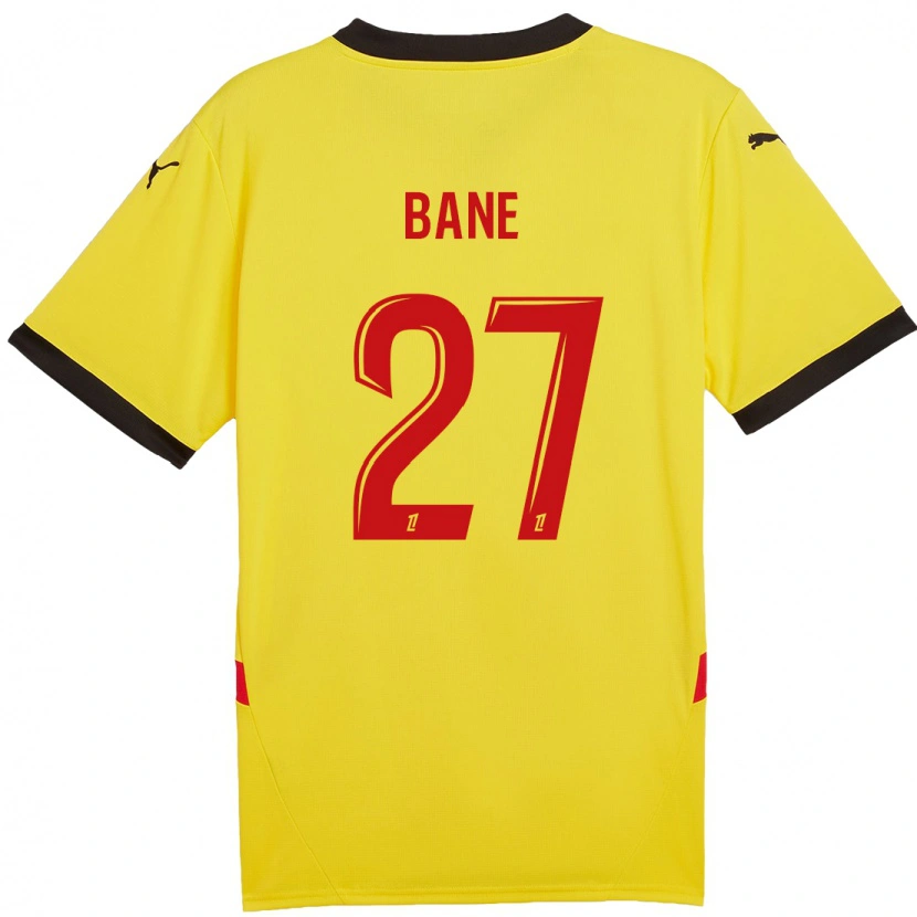 Danxen Niño Camiseta Sidi Bane #27 Amarillo Rojo 1ª Equipación 2024/25 La Camisa México
