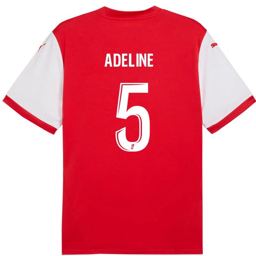 Danxen Niño Camiseta Martin Adeline #5 Rojo Blanco 1ª Equipación 2024/25 La Camisa México
