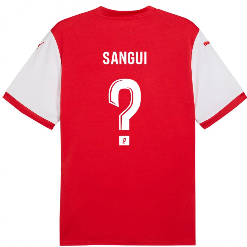 Danxen Niño Camiseta Nhoa Sangui #0 Rojo Blanco 1ª Equipación 2024/25 La Camisa México