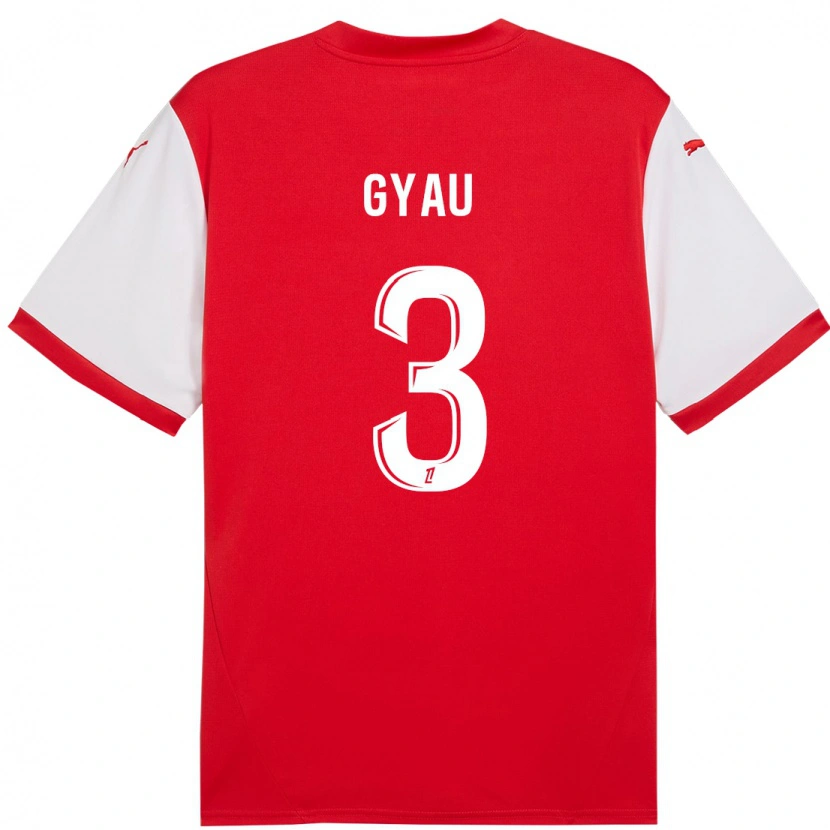 Danxen Niño Camiseta Mia Gyau #3 Rojo Blanco 1ª Equipación 2024/25 La Camisa México