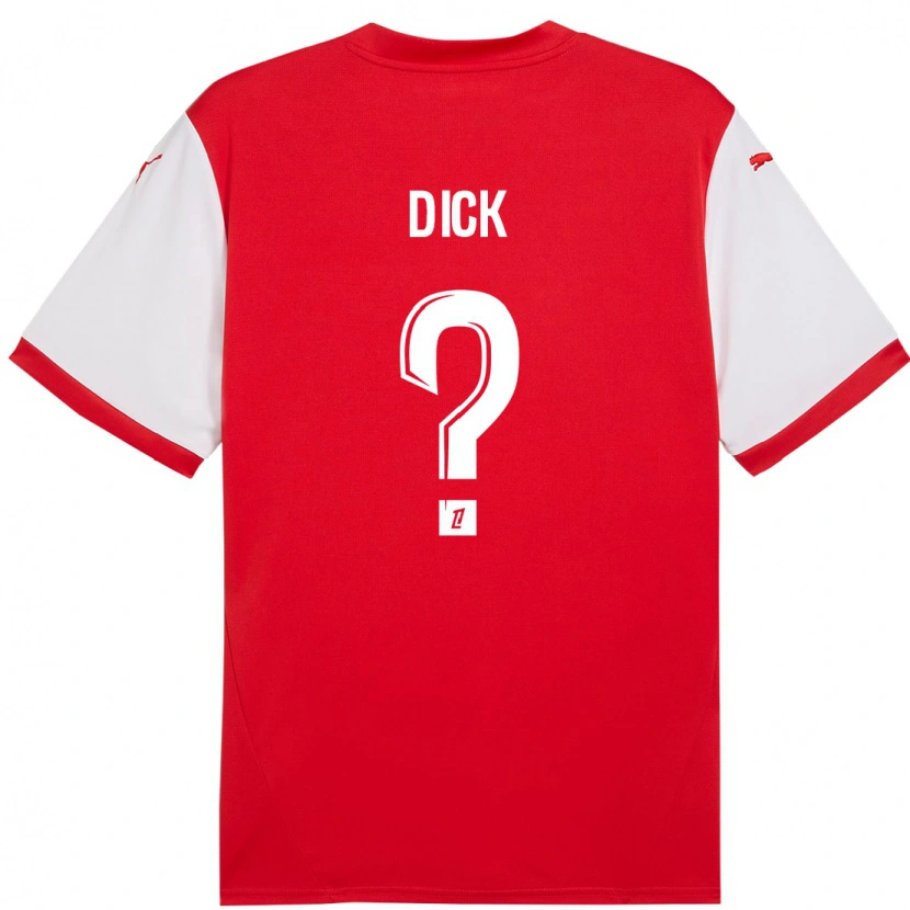 Danxen Niño Camiseta Livingstone Dick #0 Rojo Blanco 1ª Equipación 2024/25 La Camisa México