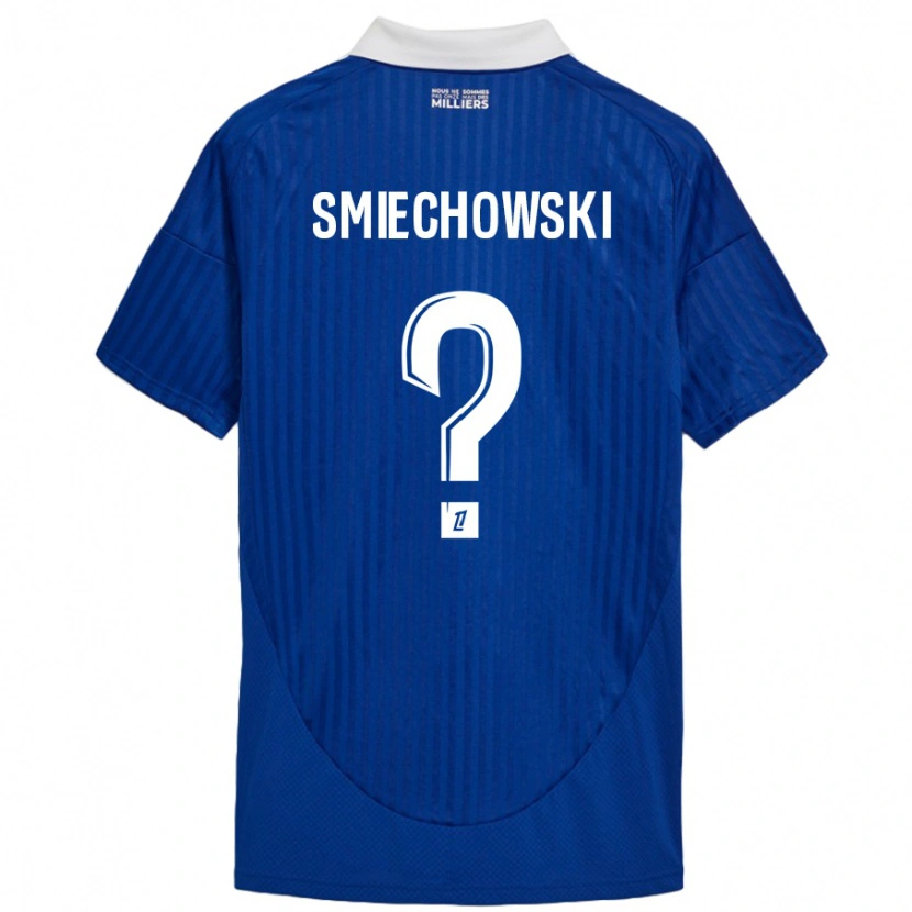 Danxen Niño Camiseta Artur Smiechowski #0 Azul Blanco 1ª Equipación 2024/25 La Camisa México
