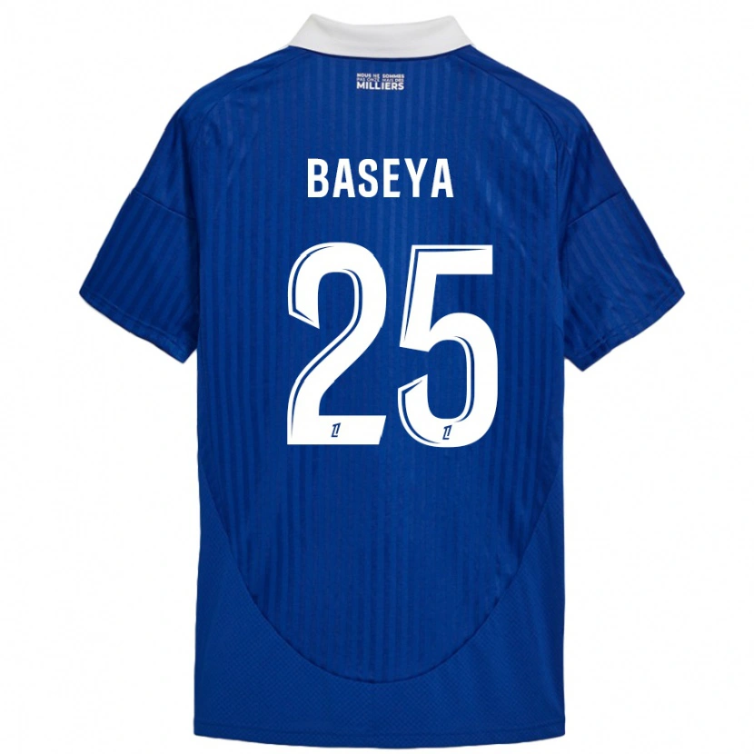 Danxen Niño Camiseta Steven Baseya #25 Azul Blanco 1ª Equipación 2024/25 La Camisa México