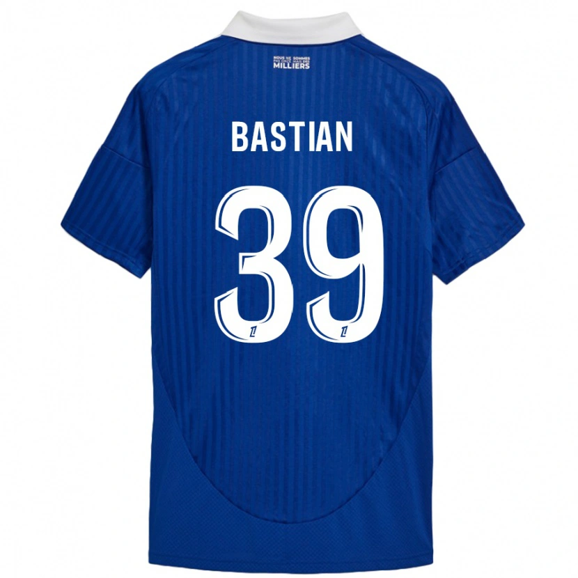 Danxen Niño Camiseta Maxime Bastian #39 Azul Blanco 1ª Equipación 2024/25 La Camisa México