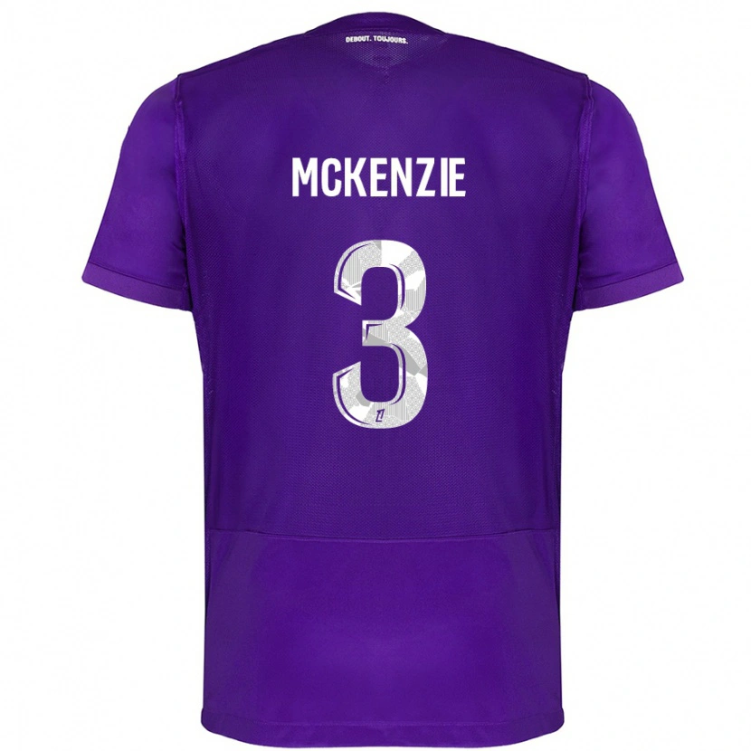 Danxen Niño Camiseta Mark Mckenzie #3 Morado Blanco 1ª Equipación 2024/25 La Camisa México