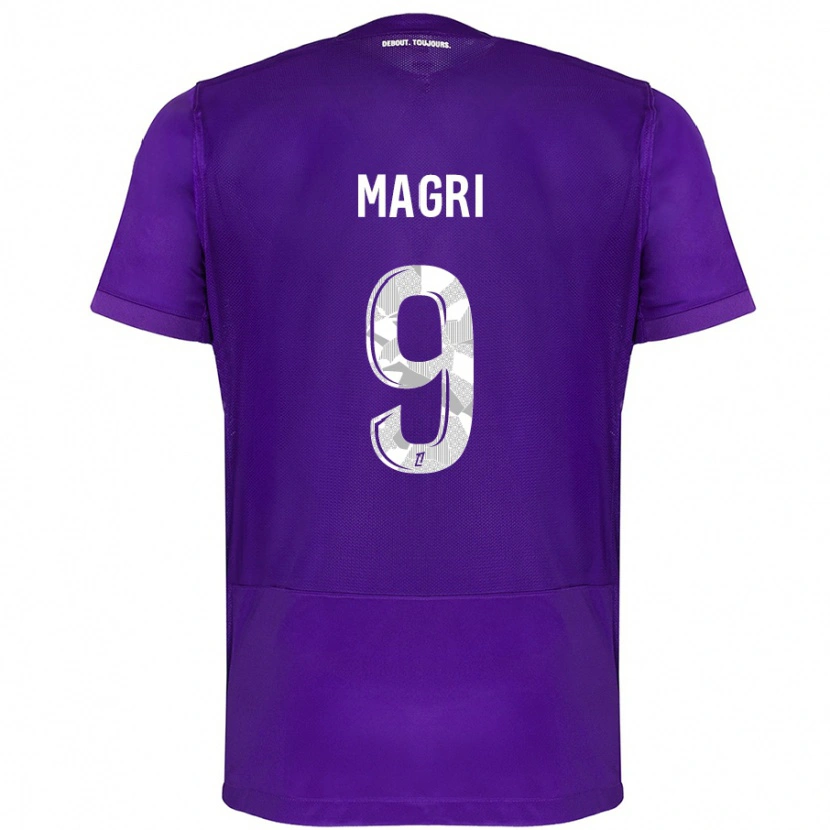 Danxen Niño Camiseta Frank Magri #9 Morado Blanco 1ª Equipación 2024/25 La Camisa México