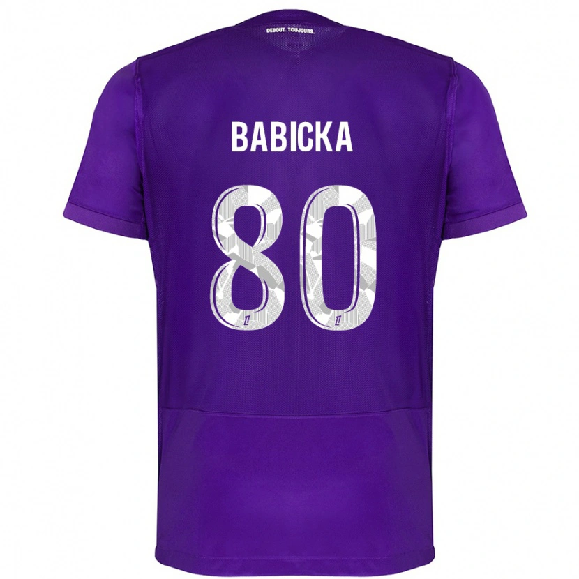 Danxen Niño Camiseta Shavy Babicka #80 Morado Blanco 1ª Equipación 2024/25 La Camisa México