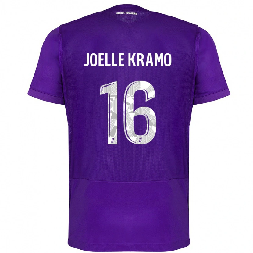 Danxen Niño Camiseta Marie Joelle Kramo #16 Morado Blanco 1ª Equipación 2024/25 La Camisa México