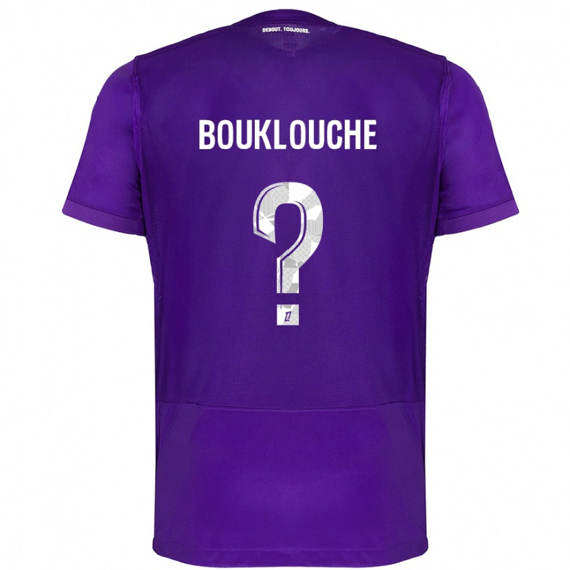 Danxen Niño Camiseta Kelyan Bouklouche #0 Morado Blanco 1ª Equipación 2024/25 La Camisa México