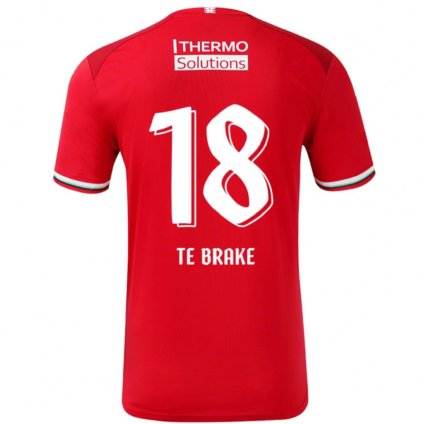 Danxen Niño Camiseta Sophie Te Brake #18 Rojo Blanco 1ª Equipación 2024/25 La Camisa México