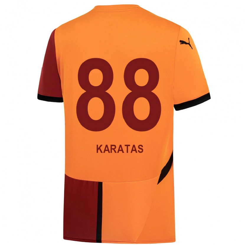 Danxen Niño Camiseta Kazımcan Karataş #88 Amarillo Rojo 1ª Equipación 2024/25 La Camisa México