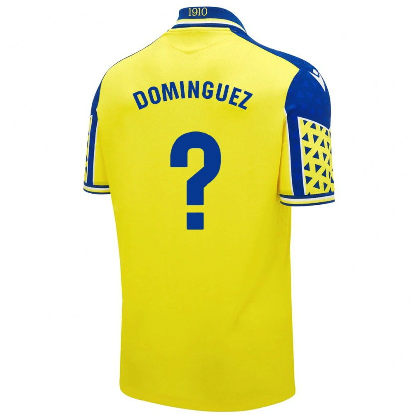 Danxen Niño Camiseta Rubén Domínguez #0 Amarillo Azul 1ª Equipación 2024/25 La Camisa México