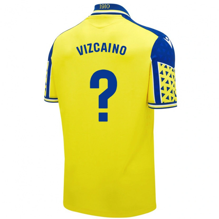 Danxen Niño Camiseta Nacho Vizcaíno #0 Amarillo Azul 1ª Equipación 2024/25 La Camisa México