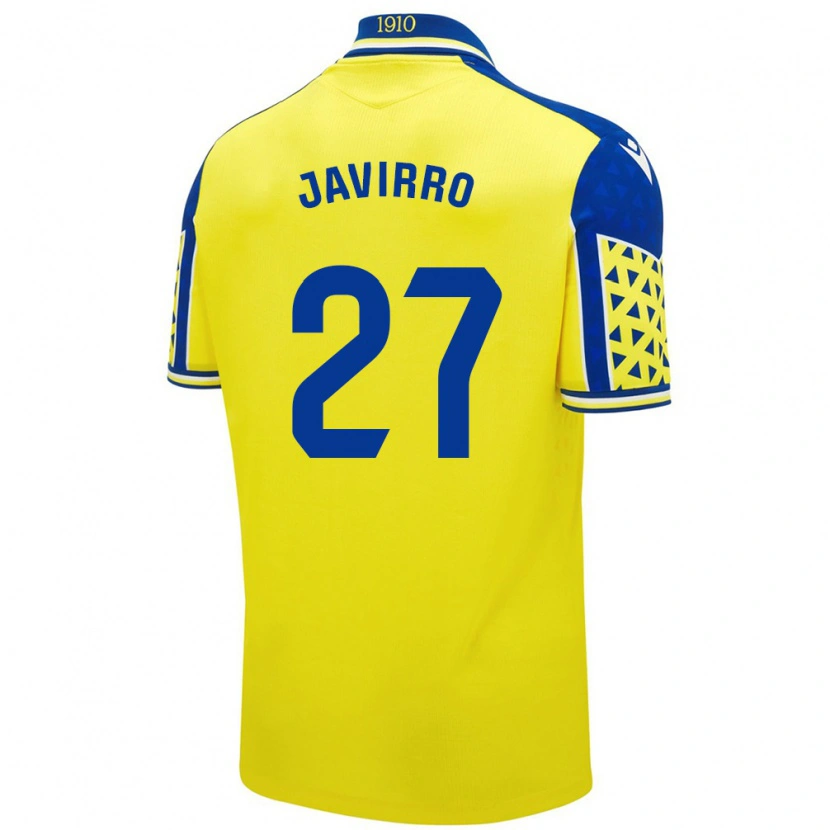 Danxen Niño Camiseta Javirro #27 Amarillo Azul 1ª Equipación 2024/25 La Camisa México