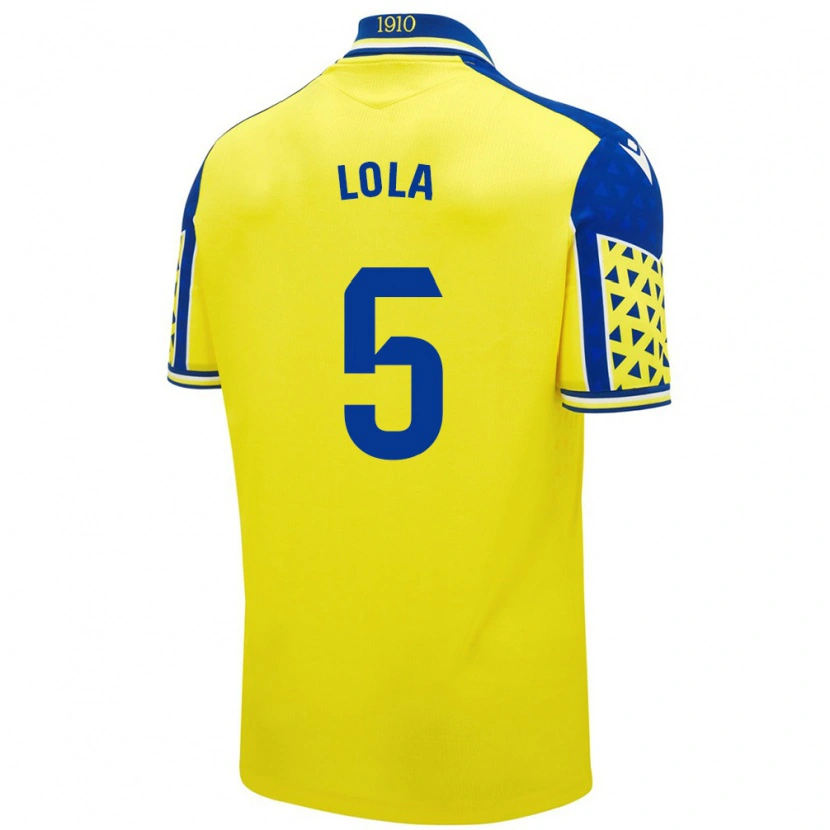 Danxen Niño Camiseta María Dolores Morón Cebada #5 Amarillo Azul 1ª Equipación 2024/25 La Camisa México