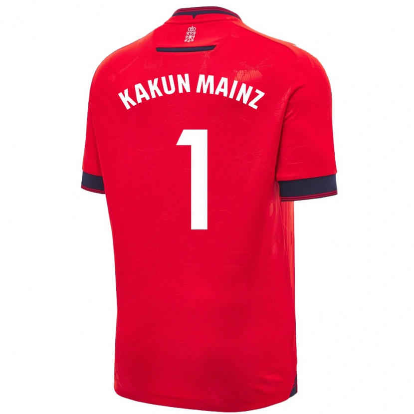Danxen Niño Camiseta Kakun Mainz #1 Rojo Blanco 1ª Equipación 2024/25 La Camisa México