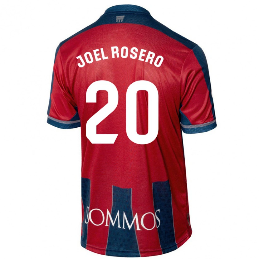 Danxen Niño Camiseta Alexis Joel Rosero #20 Rojo Azul 1ª Equipación 2024/25 La Camisa México