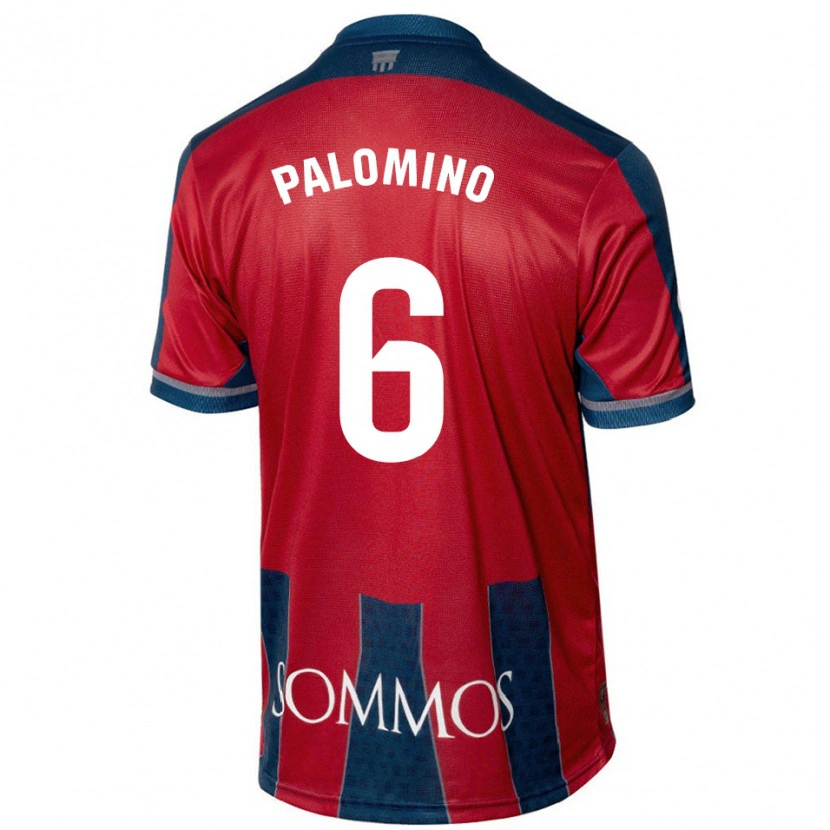 Danxen Niño Camiseta Yolanda Palomino #6 Rojo Azul 1ª Equipación 2024/25 La Camisa México