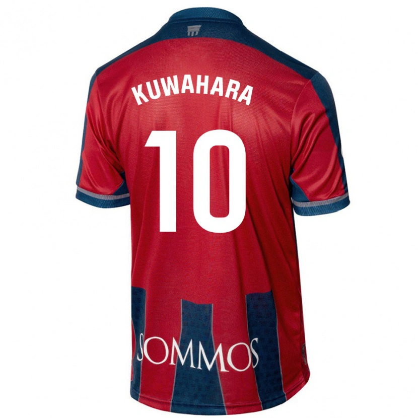 Danxen Niño Camiseta Akane Kuwahara #10 Rojo Azul 1ª Equipación 2024/25 La Camisa México