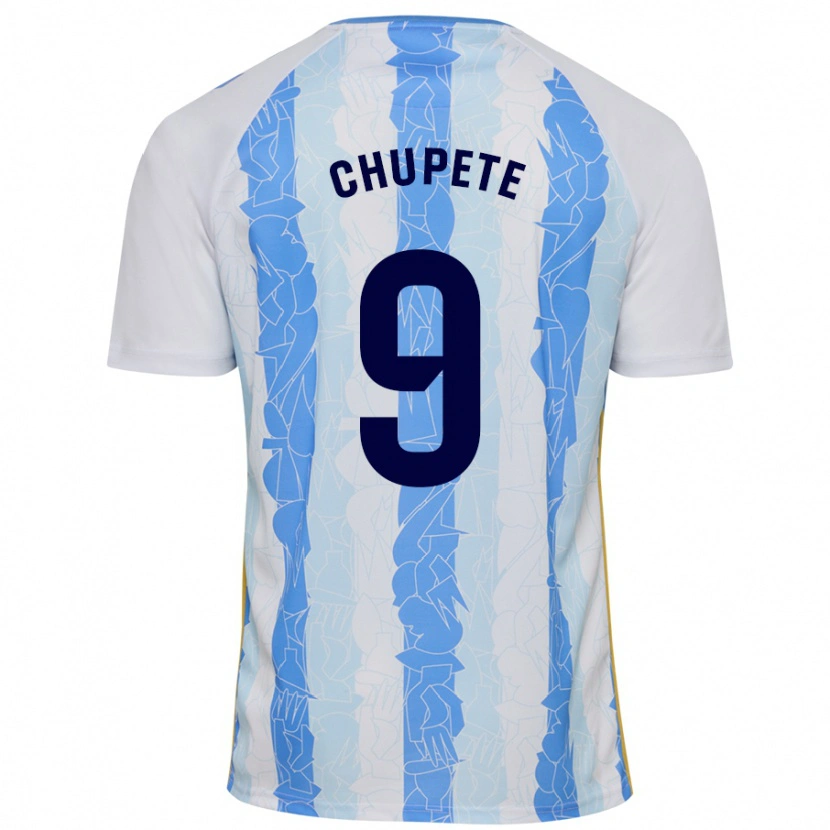 Danxen Niño Camiseta Chupete #9 Blanco Azul 1ª Equipación 2024/25 La Camisa México