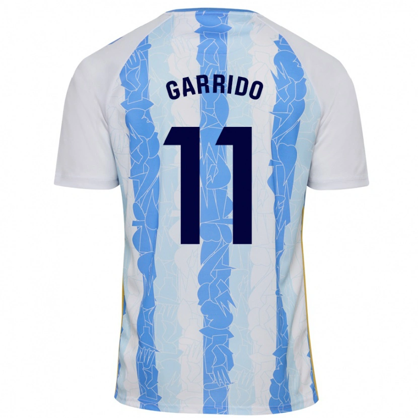 Danxen Niño Camiseta Rafa Garrido #11 Blanco Azul 1ª Equipación 2024/25 La Camisa México