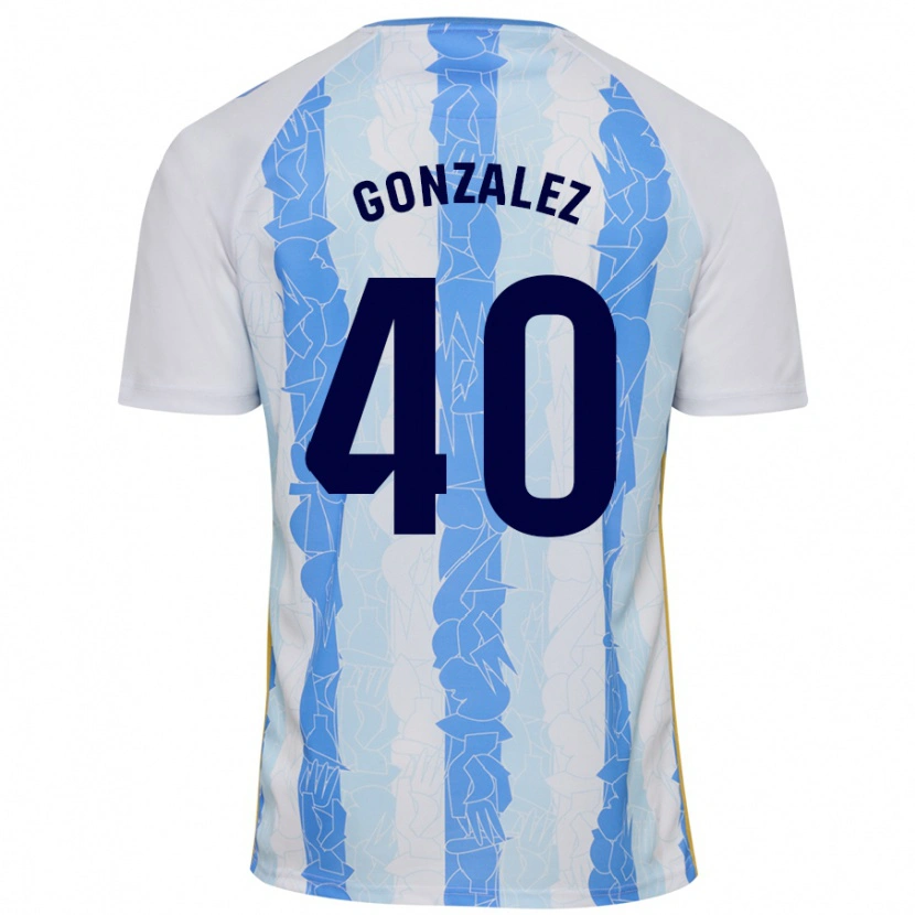 Danxen Niño Camiseta Carol González #40 Blanco Azul 1ª Equipación 2024/25 La Camisa México