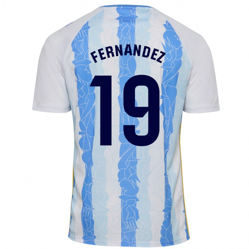 Danxen Niño Camiseta Raúl Fernández #19 Blanco Azul 1ª Equipación 2024/25 La Camisa México
