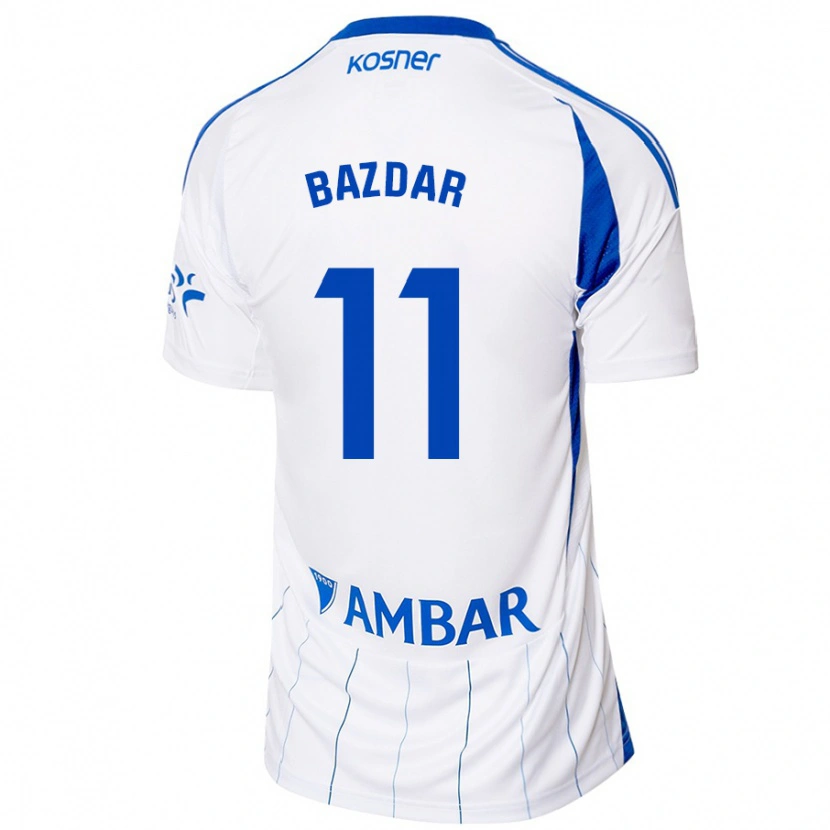 Danxen Niño Camiseta Samed Bazdar #11 Rojo Blanco 1ª Equipación 2024/25 La Camisa México
