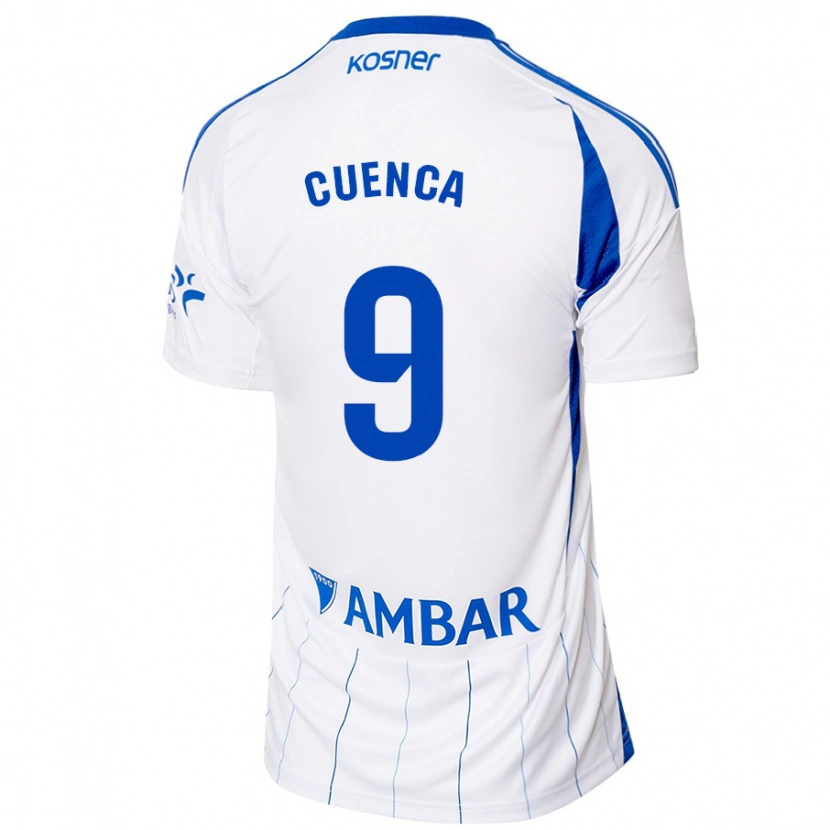 Danxen Niño Camiseta Marcos Cuenca #9 Rojo Blanco 1ª Equipación 2024/25 La Camisa México
