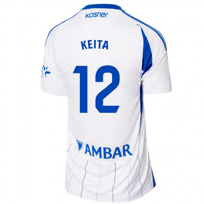 Danxen Niño Camiseta Lassine Keita #12 Rojo Blanco 1ª Equipación 2024/25 La Camisa México