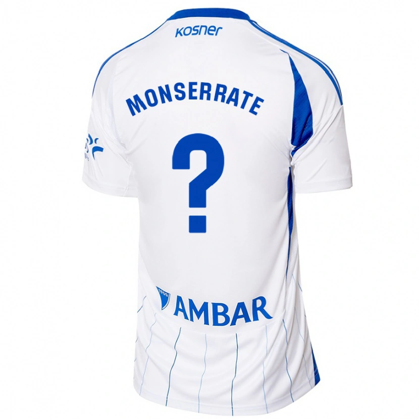 Danxen Niño Camiseta Jano Monserrate #0 Rojo Blanco 1ª Equipación 2024/25 La Camisa México
