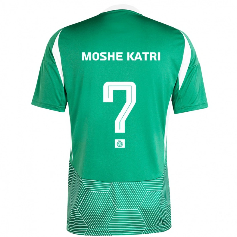 Danxen Niño Camiseta Roy Moshe Katri #0 Verde Blanco 1ª Equipación 2024/25 La Camisa México