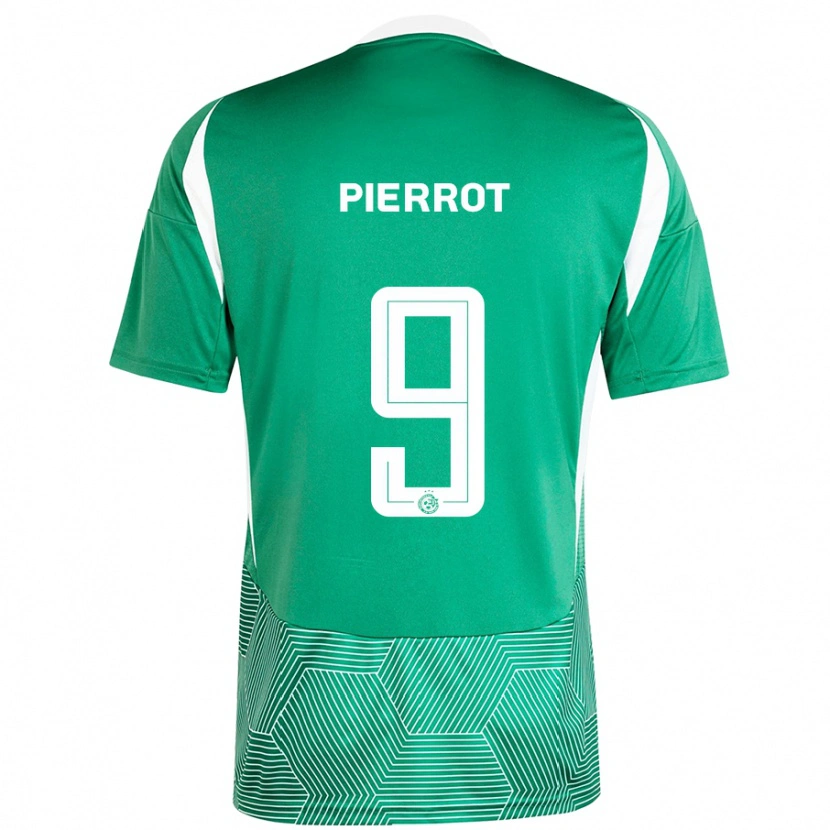 Danxen Niño Camiseta Frantzdy Pierrot #9 Verde Blanco 1ª Equipación 2024/25 La Camisa México