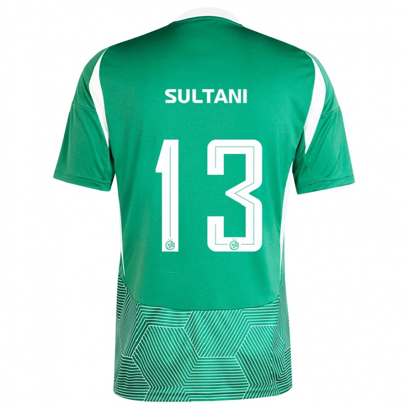 Danxen Niño Camiseta Tomás Sultani #13 Verde Blanco 1ª Equipación 2024/25 La Camisa México