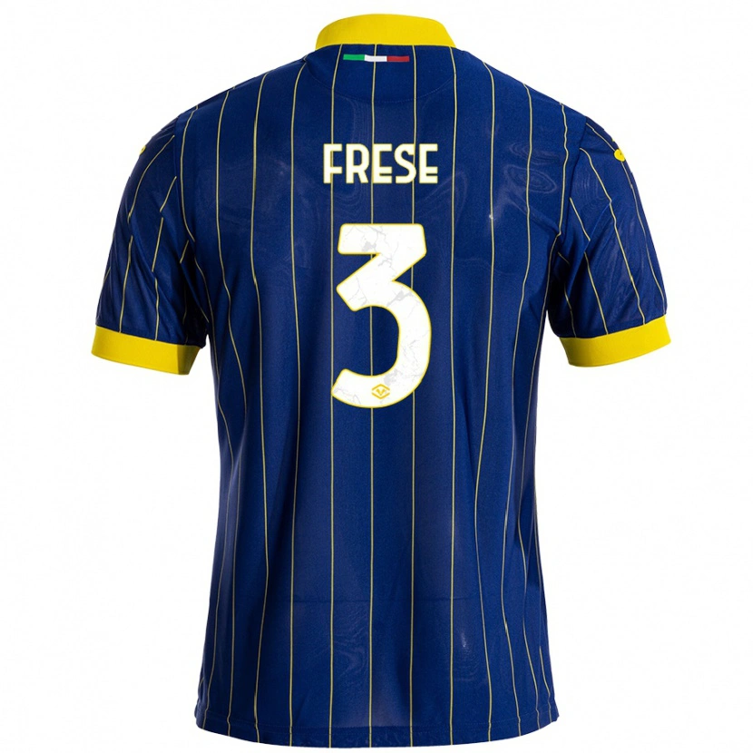 Danxen Niño Camiseta Martin Frese #3 Azul Amarillo 1ª Equipación 2024/25 La Camisa México